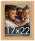 17x22 Modern Bamboo Picture Frame with UV-Resistant Acrylic & Acid Free Backing, Available in 5 Finishes - Gold, Silver, Brown, Black, and Natural